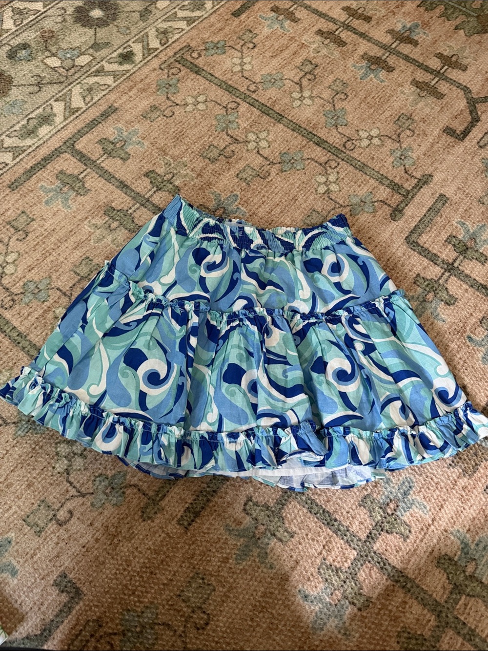 Hill House Blue Kaleidoscope Paz Skirt | Size Medium